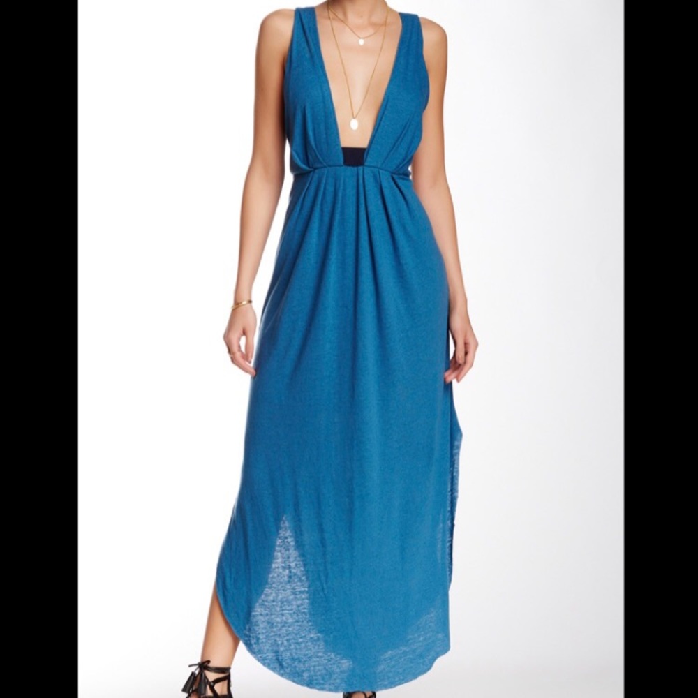 Free People Plunging Neckline Maxi